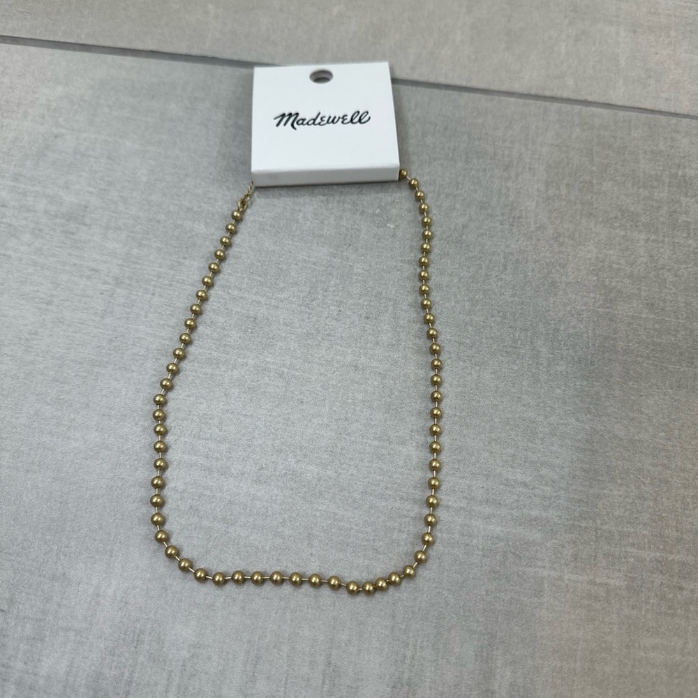 Madewell Classic Gold Bead Necklace